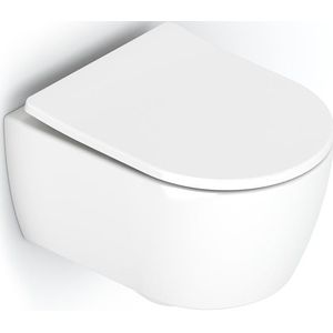 Hangend Toilet Senza Easy Clean Wit Verkort Toilet