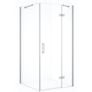 Diamond Douchecabine | 110x90 cm Chroom Helder glas Draaideur Rechthoek