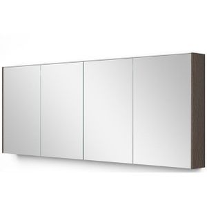 Spiegelkast Met Verlichting Modulo 180x70cm Donkerbruin Eiken