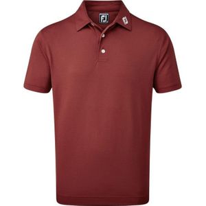 FootJoy Stretch Pique heren golfpolo shirt (kastanjebruin)