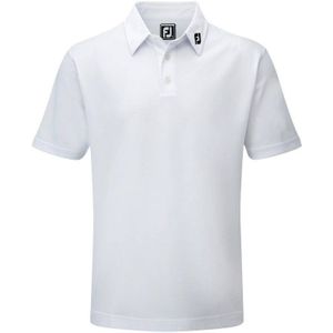 FootJoy Stretch Pique heren golfpolo shirt (wit)