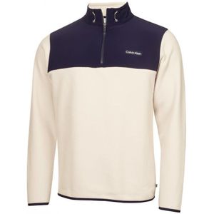 Calvin Klein Hybrid Polar Fleece - heren golf pullover (zand)