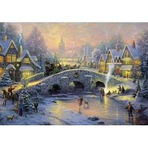 Thomas Kinkade - Dorp in de sneeuw