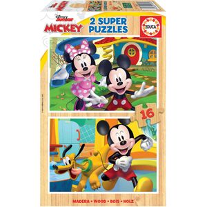 Disney - Mickey en Minnie - Houten Puzzel