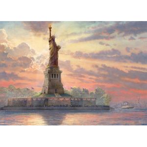 Thomas Kinkade - Statue of Liberty in the twilight - Glow in the Dark