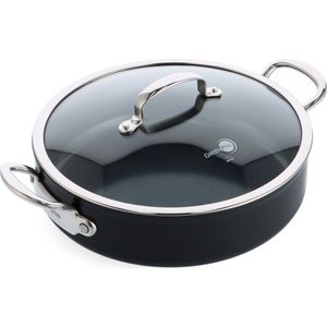 Greenpan Barcelona Pro Hapjespan met Glasdeksel, Ø30cm