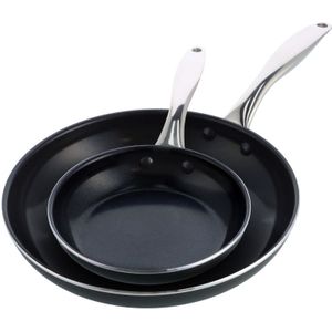 Dagelijkse kost door Jeroen Meus - koekenpannenset 2-delig ø20+28cm - inductie - PFAS-vrij