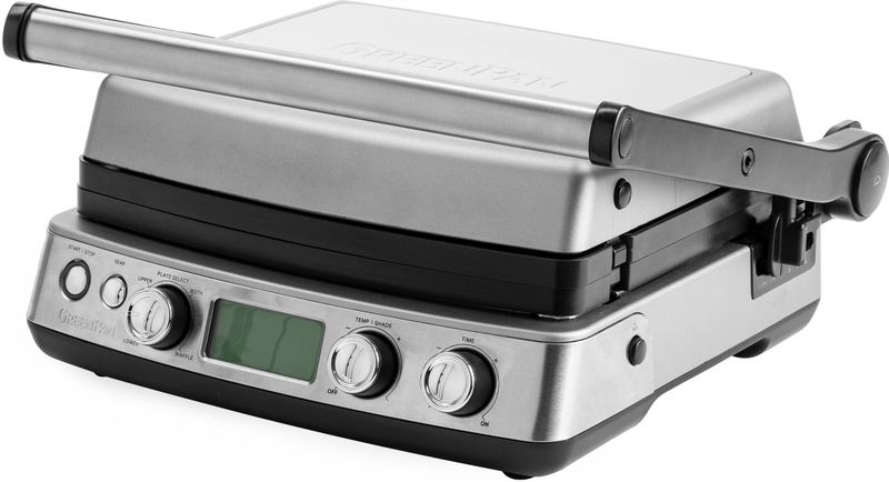 GreenPan Elite - Contactgrill - Zilver - PFAS-vrij - Openklapbaar