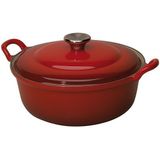 Le Creuset Faitout  Braad en Stoofpan Rood  Ø 20 cm