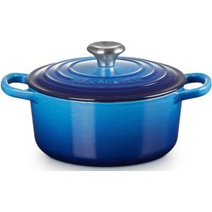 Le Creuset Ronde Braad/Stoofpan 22cm Azure