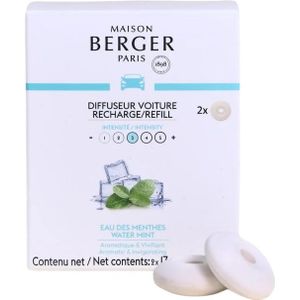 Maison Berger Autoparfum navulling Water Mint - 2 stuks