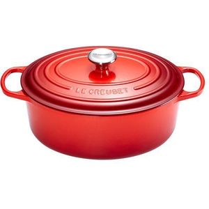 Le Creuset Ovaal Braad/Stoofpan Kersenrood Ø 31 cm 6,3 liter