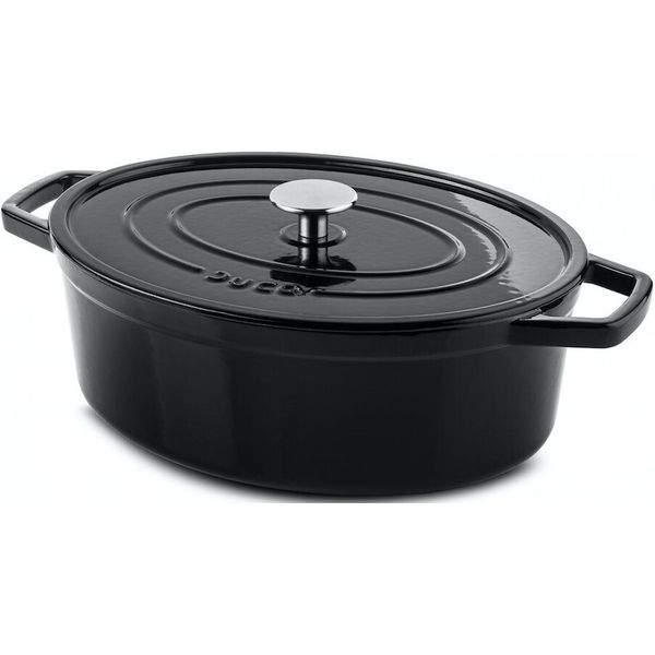 gietijzeren casserole pan 29cm ovaal -black satin- (kus04713b) - online kopen | Lage prijs |