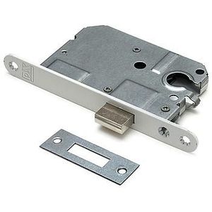 Kastslot tbv cilinderslot met witte voorplaat 20x174 mm.