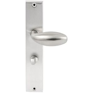 Knopkruk Golf op rechthoekig langschild WC63/8mm - RVS