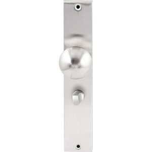 Knopkruk Sfera op rechthoekig langschild WC63/8mm - RVS