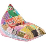 Zitzak stof patchwork meerkleurig
