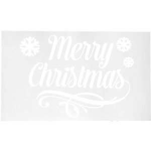Sjabloon Kerstdesign Merry Christmas Sneeuwvlok 50x30cm