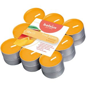 Bolsius Geurtheelicht True Scents Mango 18 stuks