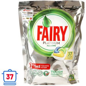 Fairy Vaatwastabletten Platinum All In One Lemon 37 stuks