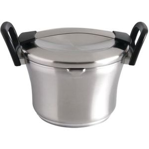 Kookpot met deksel zwart 24 cm