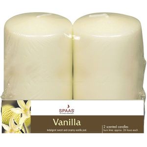Spaas Stompkaars Vanilla 100/60mm 2 stuks