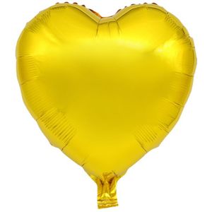 Ballon Folie Hart Goud 45cm