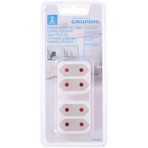 Grundig Dubbelstekker 2 stuks