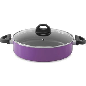 BergHOFF Eclipse Sauteerpan 2 Handvaten Met Deksel Paars O26cm