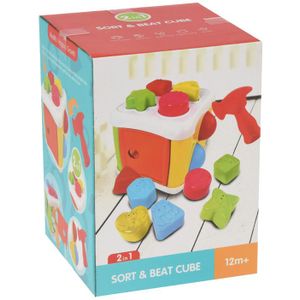 Babyspeelgoed Sort & Beat Cube