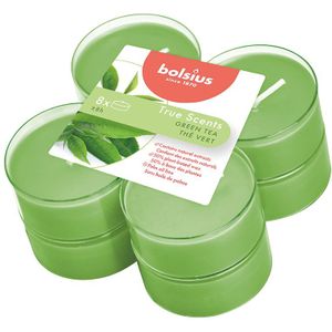 Bolsius Geurtheelicht Maxi True Scents Green Tea 8 stuks