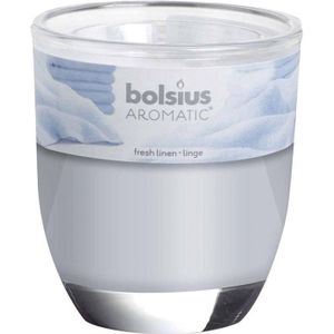 Bolsius Geurglas Fresh Linen 80/70mm