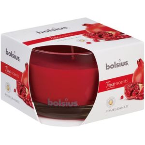 Bolsius Geurglas True Scents Pomegranate 63/90mm