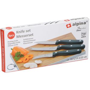 Alpina Luxe Messenset RVS 3-delig