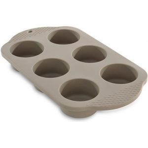 BergHOFF Studio Muffinvorm Met 6 Cups Silicone Beige 32,5x19x4cm