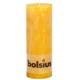 Bolsius Rustieke Stompkaars Okergeel 190/68mm