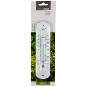 Pro Garden Thermometer Metaal Wit 19x4,8cm