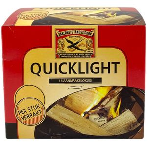 De Zwaluw Quicklight Aanmaakblokjes 16 stuks
