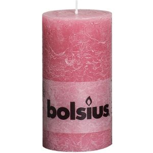 Bolsius Rustieke Stompkaars Oud Roze 130/68mm
