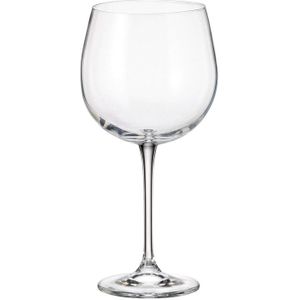 Crystal Bohemia Rode Wijnglas Fulica 670ml 6 stuks