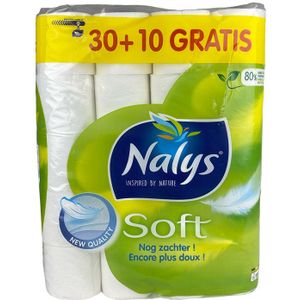 Nalys Toiletpapier Soft 2-laags 40 Rollen