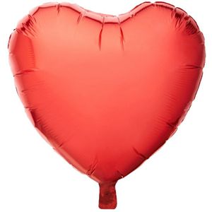 Ballon Folie Hart Rood 45cm