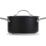 BK Kookpan Purity Black - 16 cm / 1.5 Liter - Met glazen deksel - Roestvrij staal