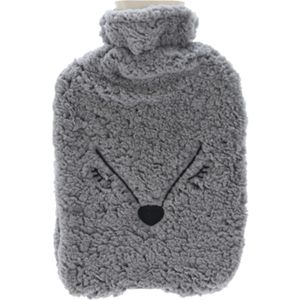 H&S Warmwaterkruik Grijs Vos 2000ml