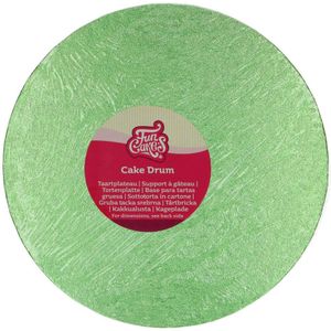 Licht Groene Ronde Cakedrums (verschillende formaten) (FunCakes)