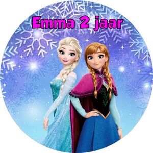 Gepersonaliseerde Frozen Anna en Elsa Print