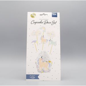 Unicorns Cupcake Decoratie Set (12 delig) (Folat)