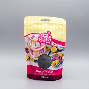 Zwarte Deco Melts (250g) (Funcakes)