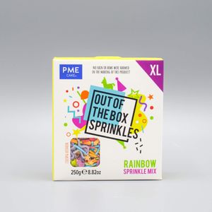 Regenboog Sprinkle Mix (Out of the Box) (250g) (PME)