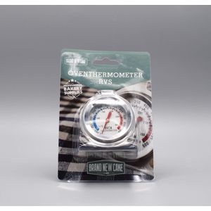 BrandNewCake® Oventhermometer - Voor Oven & BBQ - Keuken/Kook Thermometer - Temperatuurmeter RVS - Ophangbaar